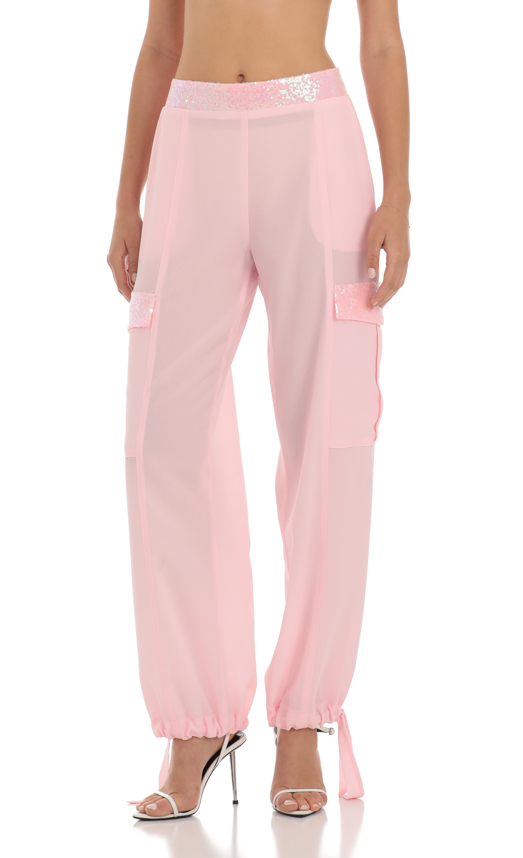 Sequin Two Piece Set in Pink-My Sky Diva