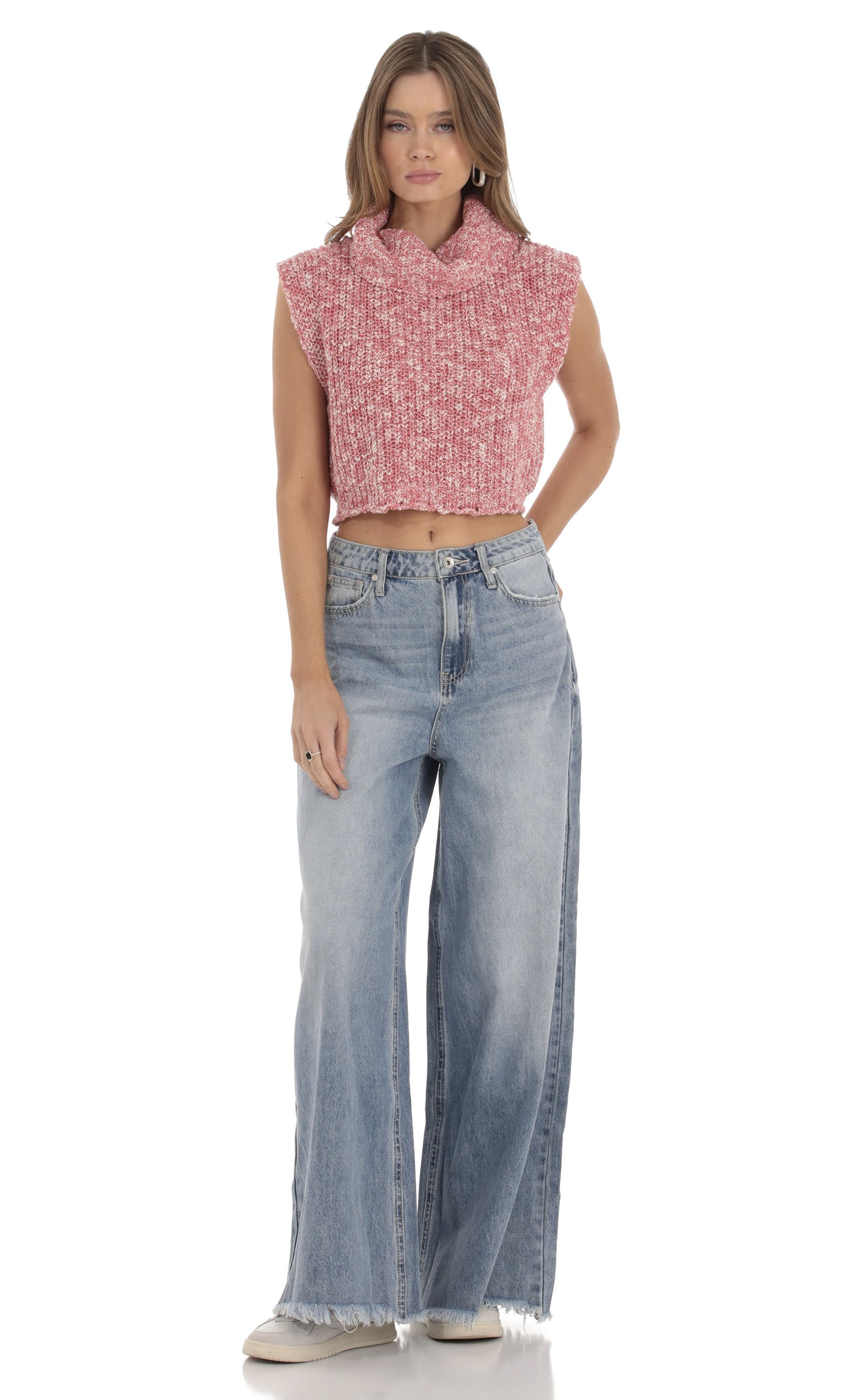 Wide Leg Jeans in Light Denim-My Sky Diva