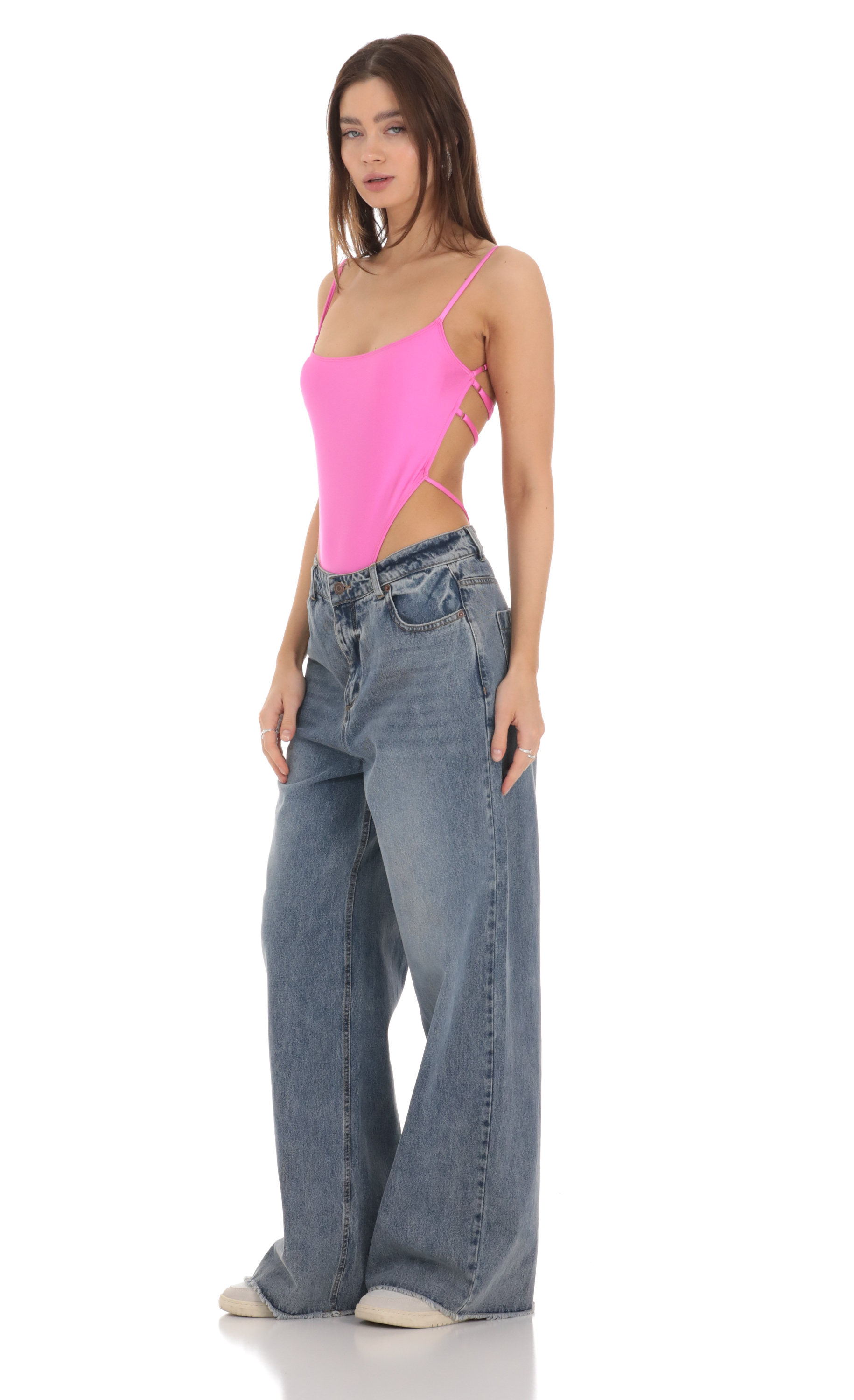 Extra Wide Jeans in Denim-My Sky Diva