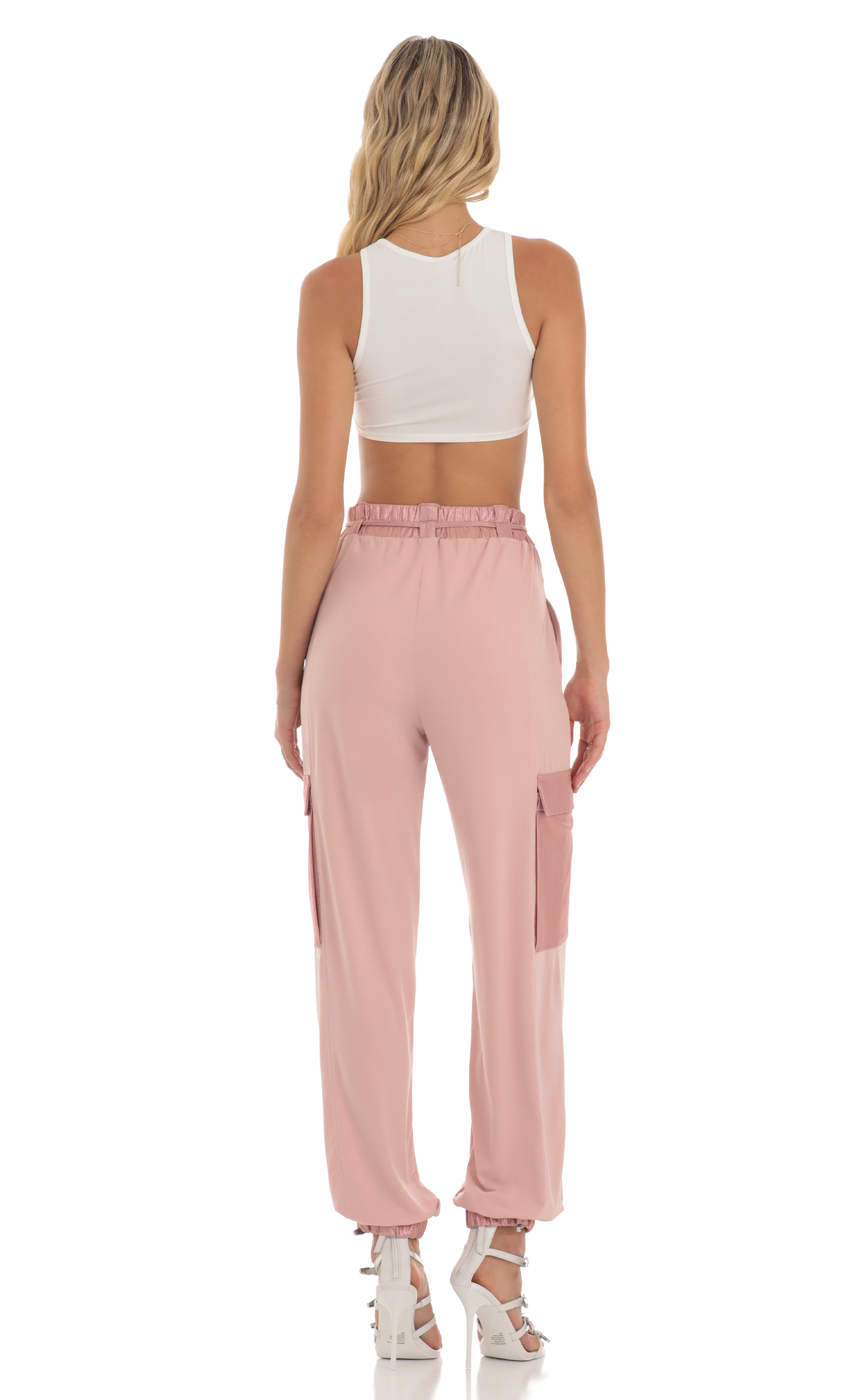 Shimmer Pants in Pink-My Sky Diva