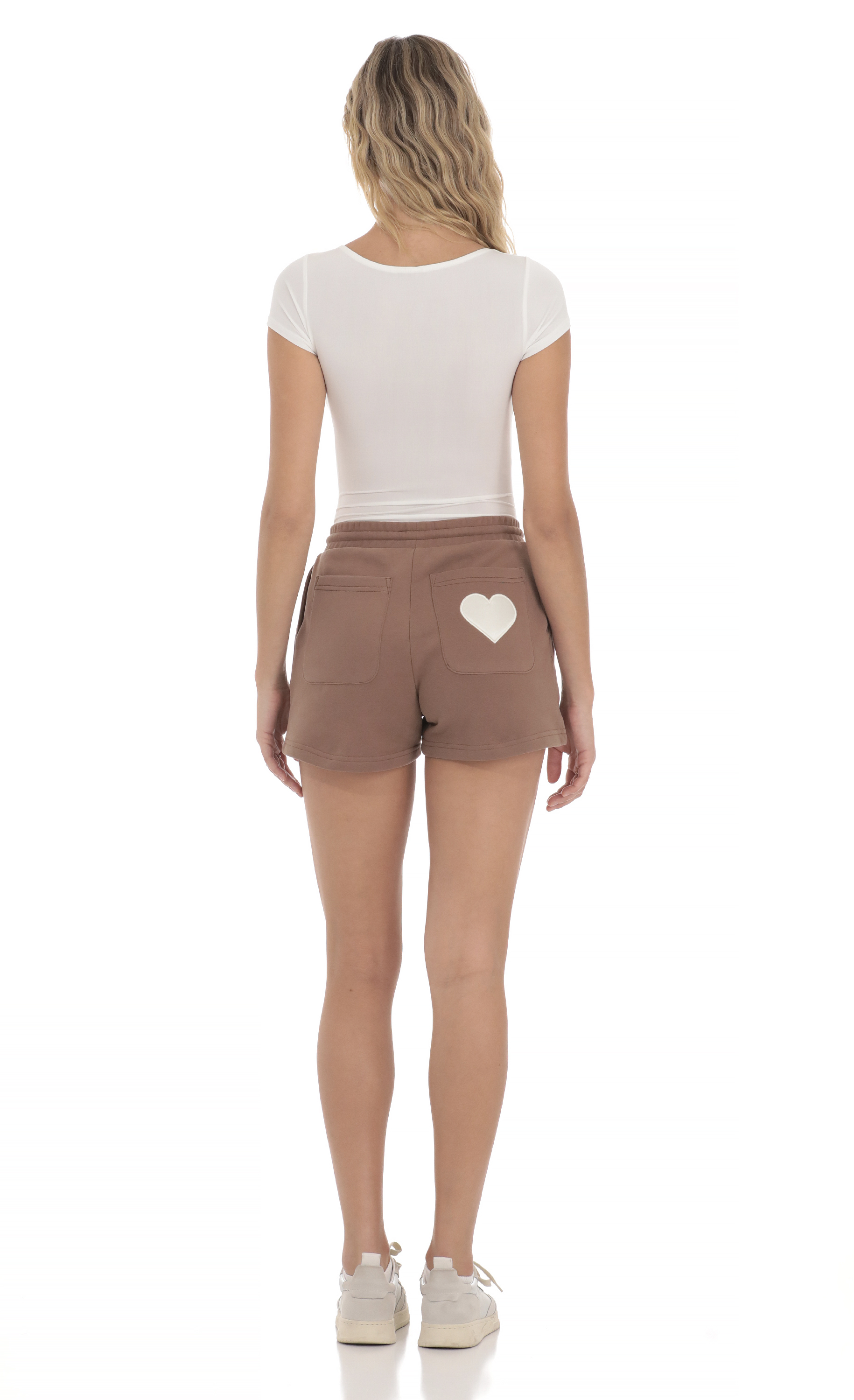 My Sky Diva Sweat Shorts in Brown-My Sky Diva