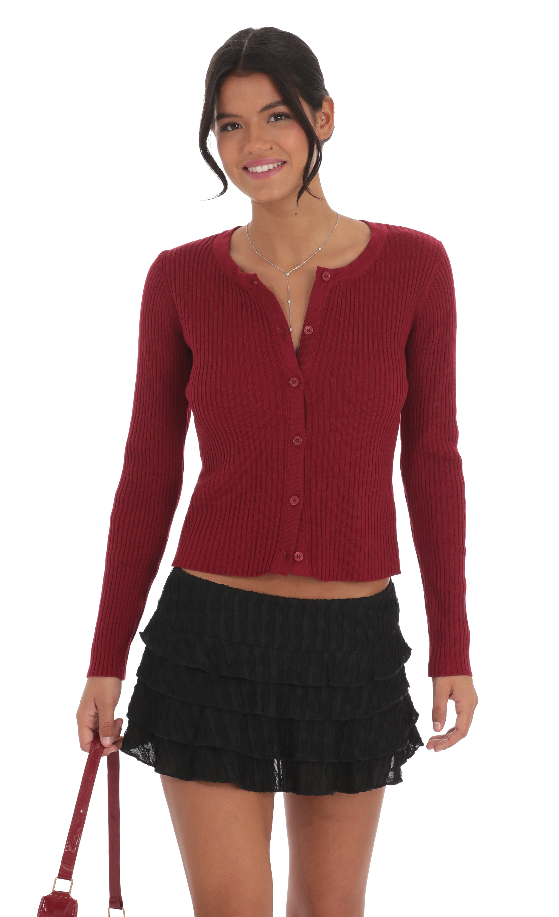 Ruffle Mini Skort in Black-My Sky Diva