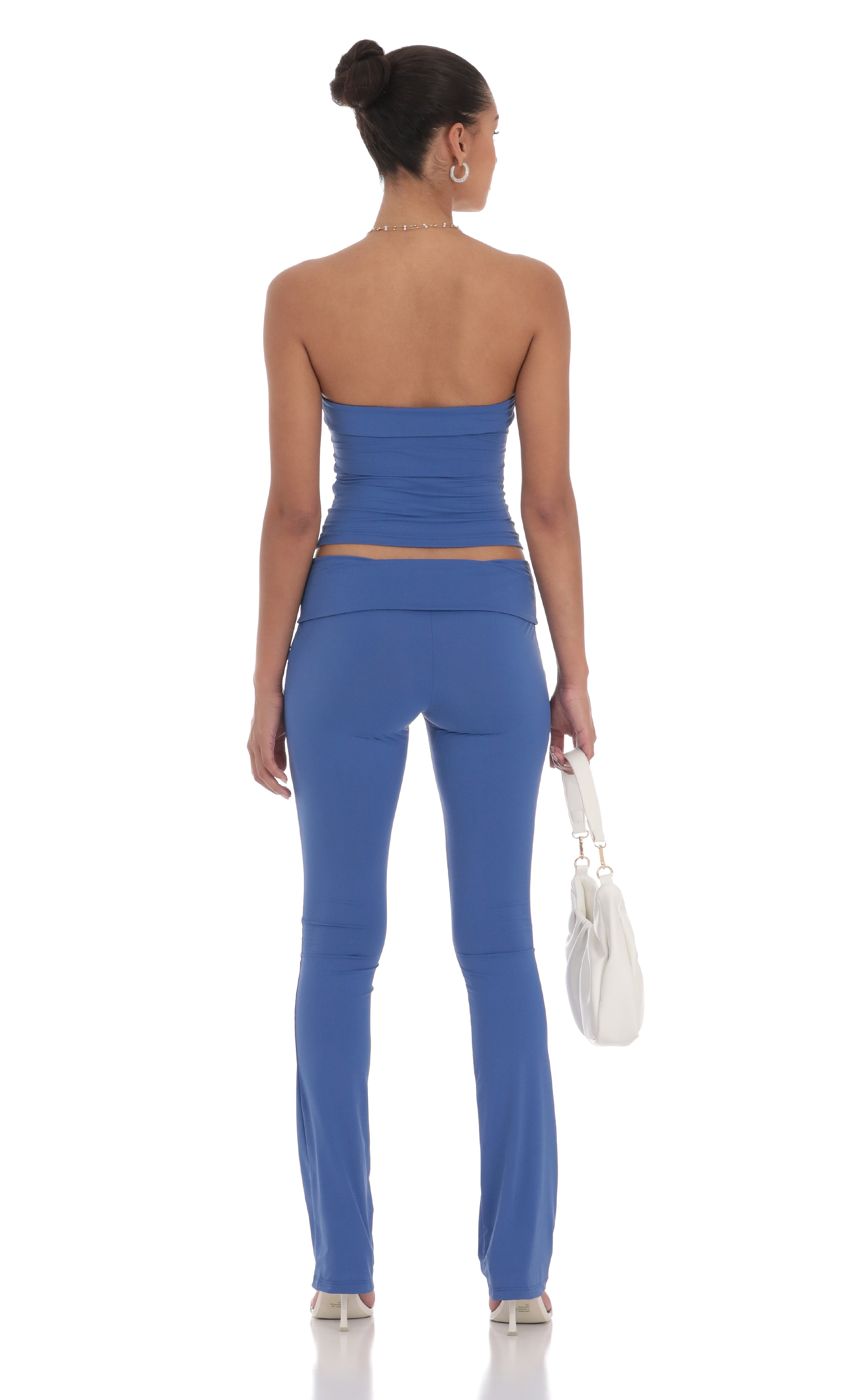 Strapless Two Piece Set in Navy-My Sky Diva