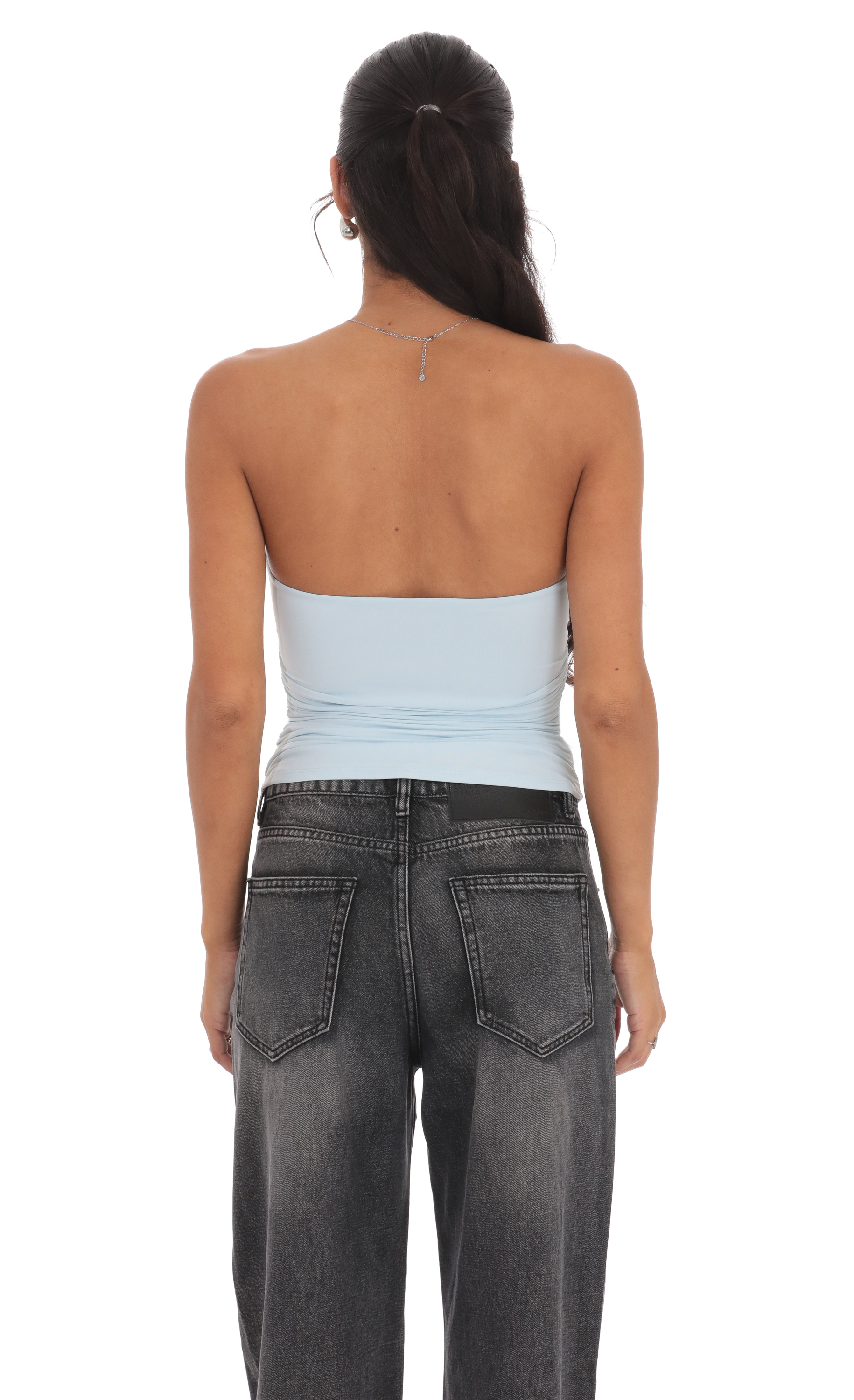 Two Piece Cutout Top in Light Blue-My Sky Diva