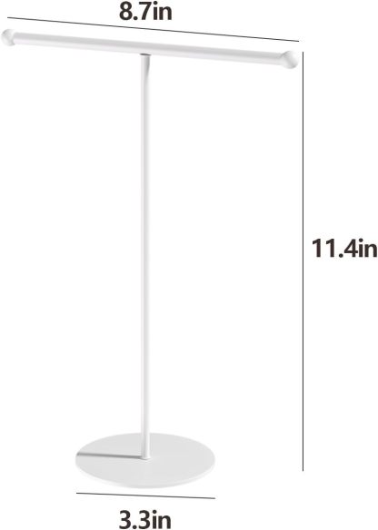 Necklace Organizers Holder, Small Jewelry Display Stand for Women, Men and Vendors, Long Necklace Organizer, Multi-Functional Bracelet Hanger, Space Saving Design (2 Tier Black)