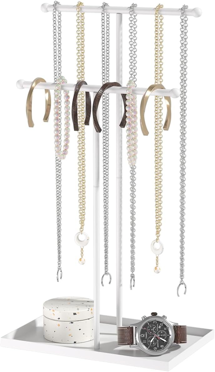 Necklace Organizers Holder, Small Jewelry Display Stand for Women, Men