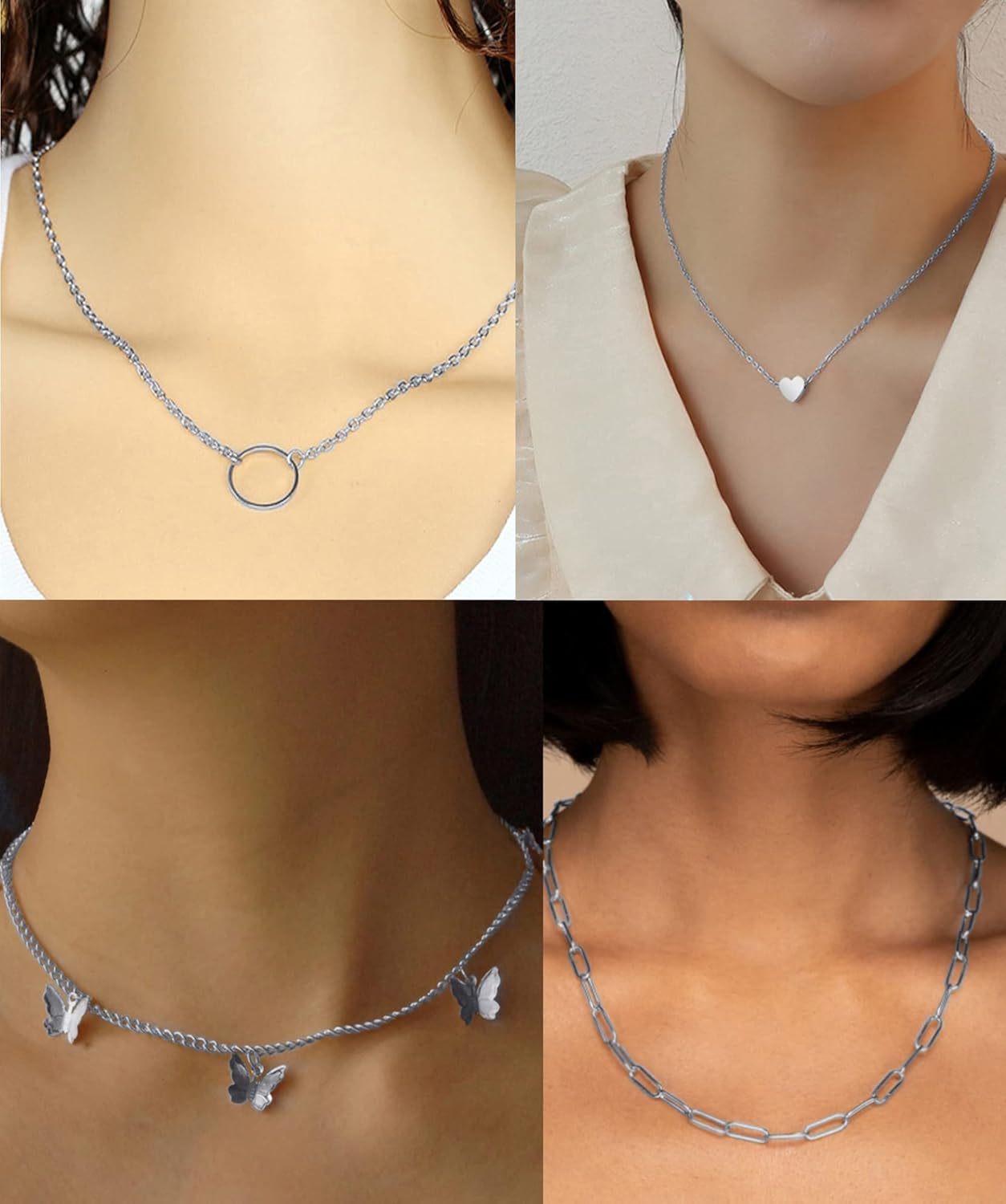 12pcs Chain Gold Bead Necklace Coin Moon Star Pearl Pendant Chain Choker Multilayer Necklace Leather Cord Set for Women Men Adjustable Gold Tone