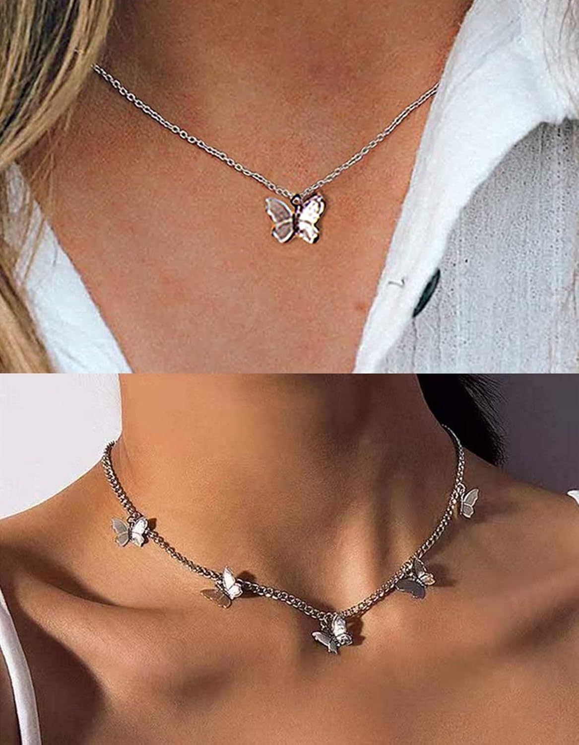 12pcs Chain Gold Bead Necklace Coin Moon Star Pearl Pendant Chain Choker Multilayer Necklace Leather Cord Set for Women Men Adjustable Gold Tone