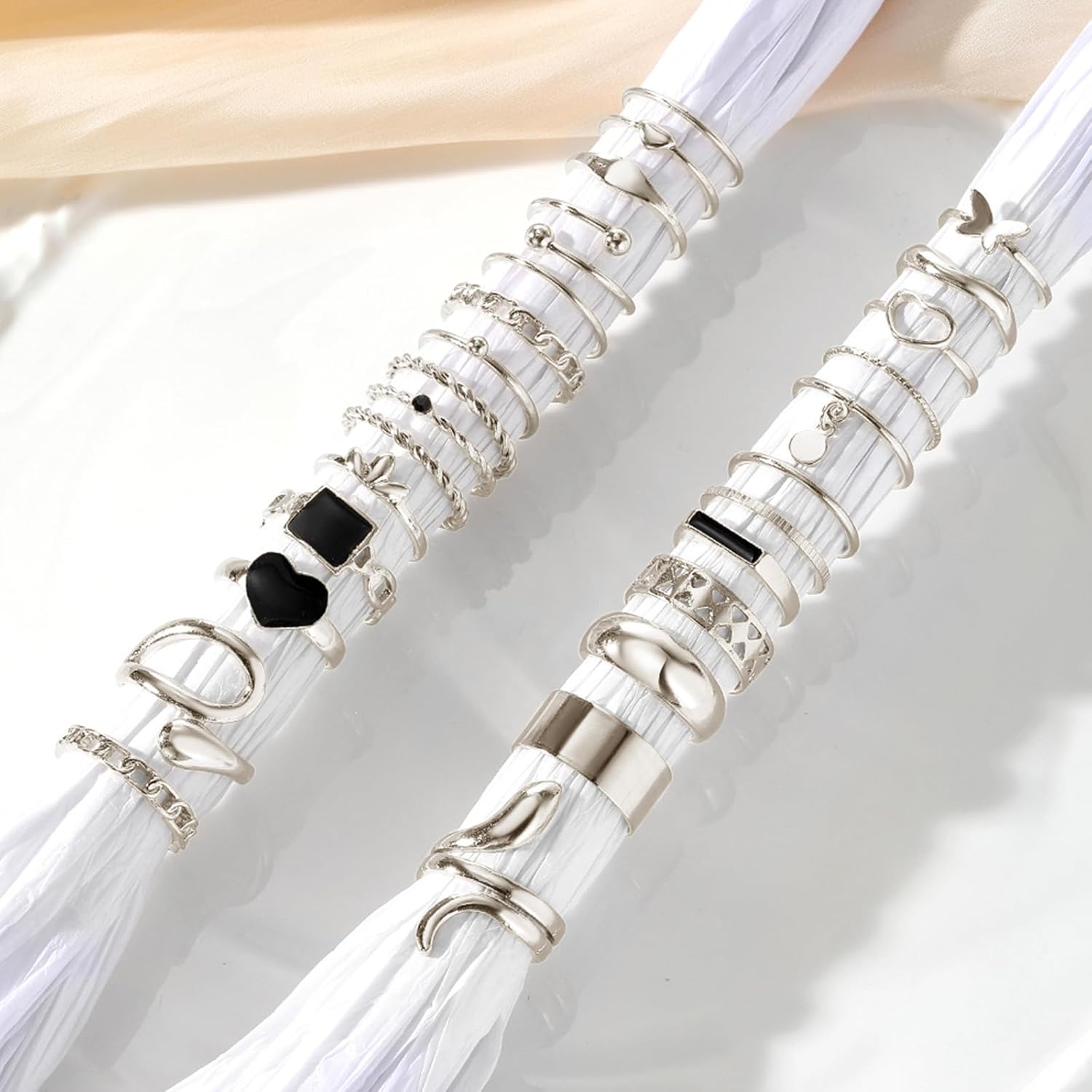  51 Pcs Gold Knuckle Rings Set For Women Girls Vintage Stackable Joint Finger Midi Rings Dainty Cubic Zirconia Crystal Simple Twist Hollow Cute Rings Pack Jewelry Gift