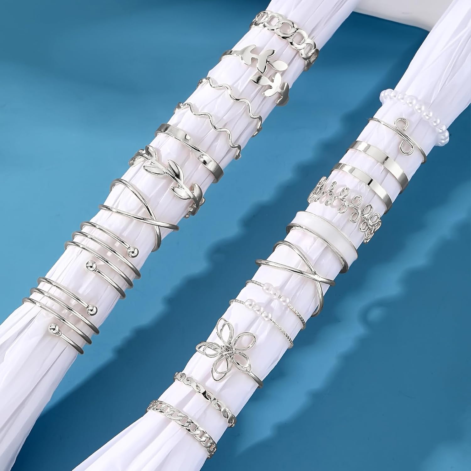  51 Pcs Gold Knuckle Rings Set For Women Girls Vintage Stackable Joint Finger Midi Rings Dainty Cubic Zirconia Crystal Simple Twist Hollow Cute Rings Pack Jewelry Gift