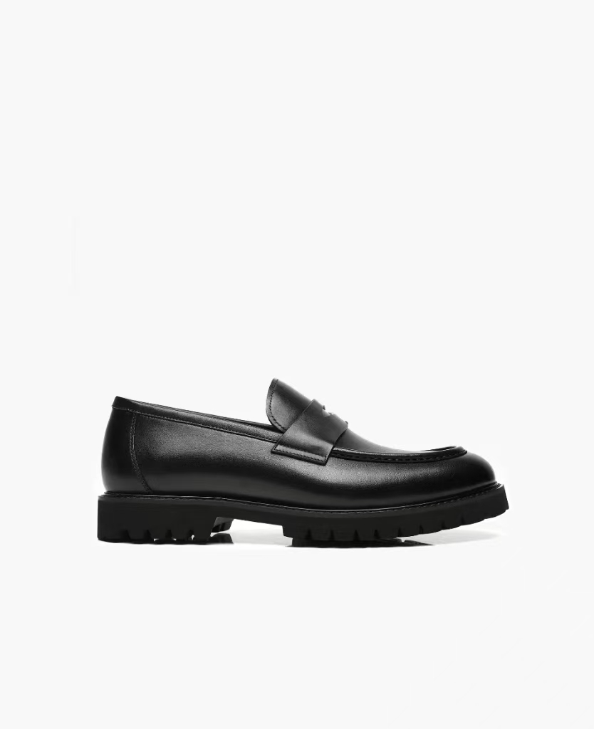 APORO MARC Classic Chunky Sole Penny Loafers for Men