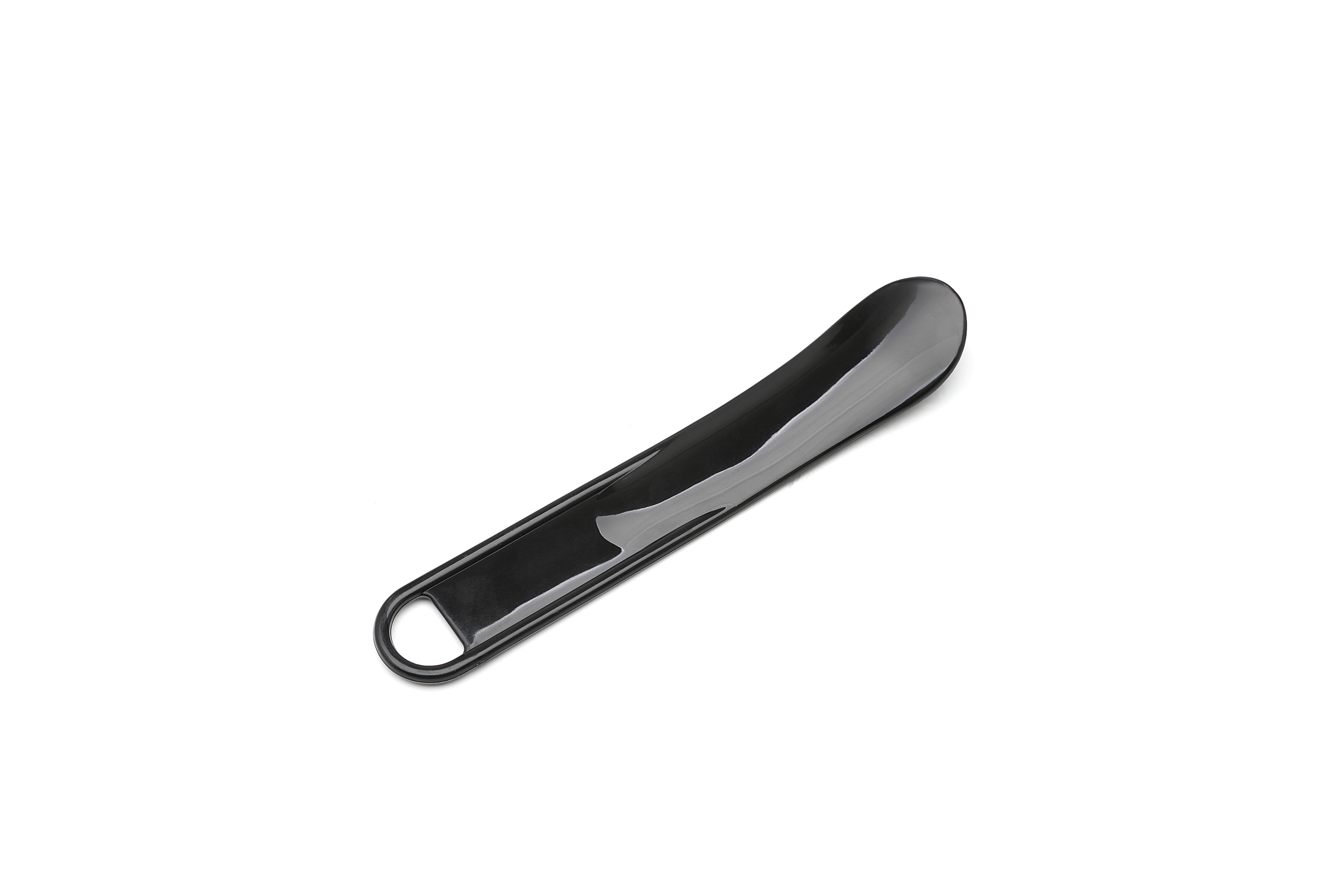 APORO MARC Black Glossy Metal Mini Shoe Horn for Men