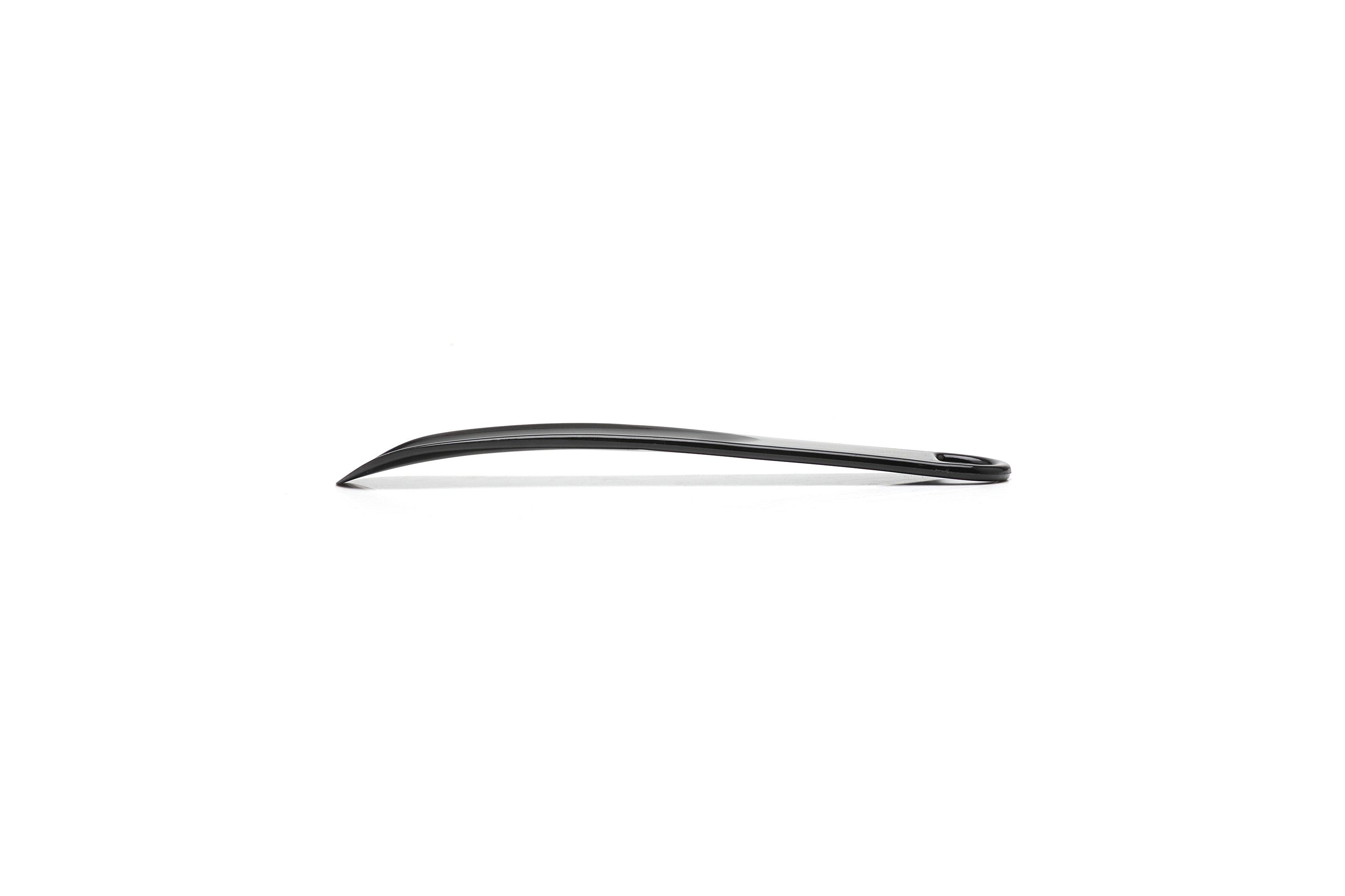 APORO MARC Black Glossy Metal Mini Shoe Horn for Men