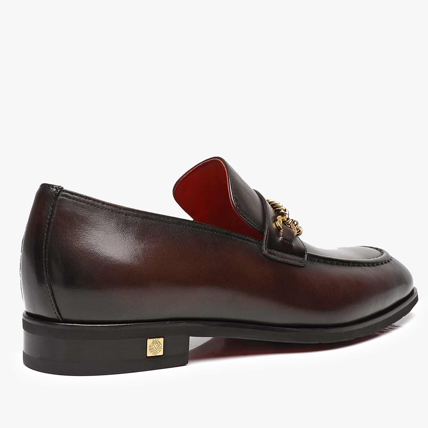 Aporomarc 2026 Classic Burnished Chain Loafers for Men