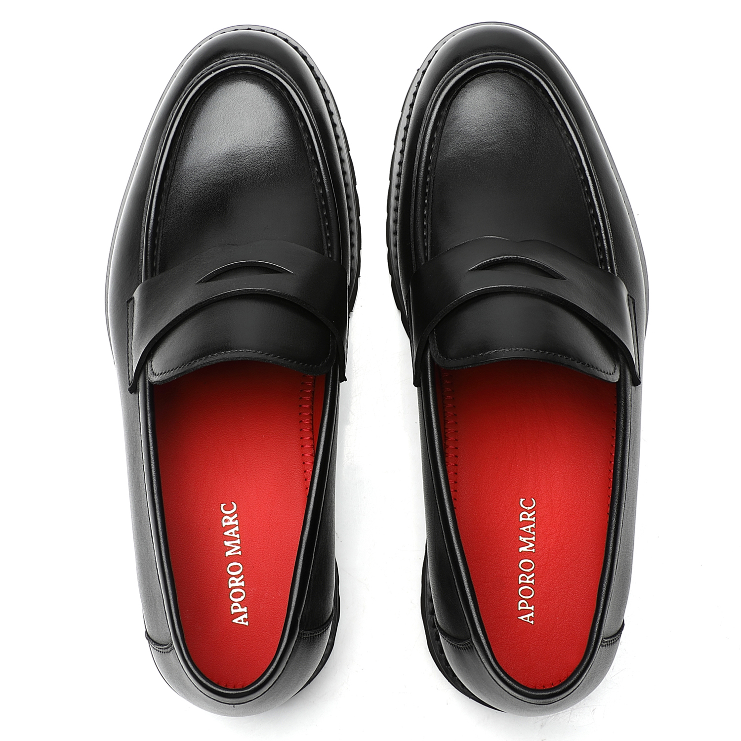 Aporomarc 2026 Classic Chunky Sole Penny Loafers for Men