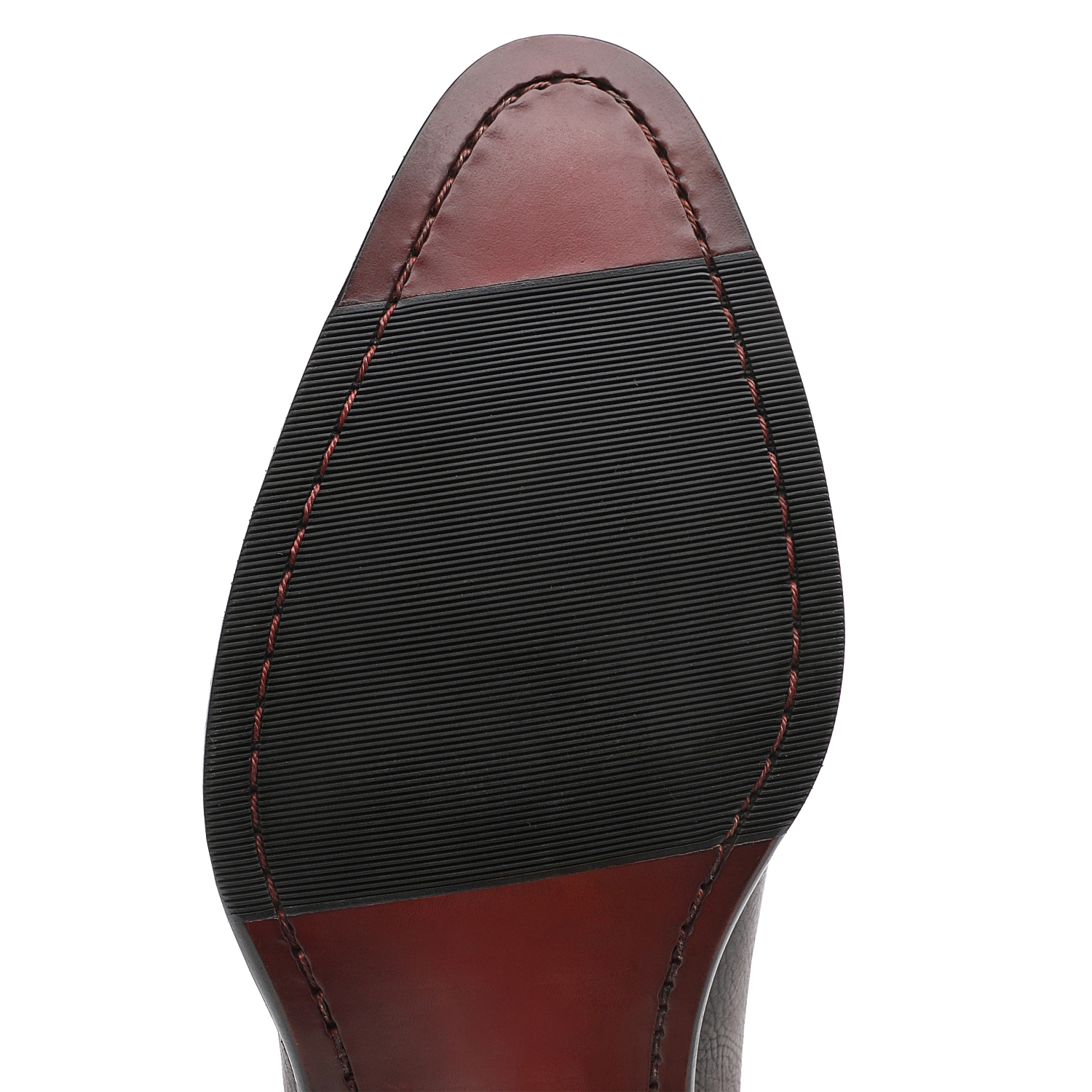 APORO MARC Burgundy Hand Patina Croc Embossed Cap Toe Oxford Shoes for Men