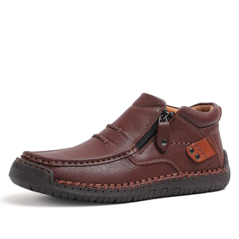 Ręcznie wykonane eleganckie skórzane męskie buty