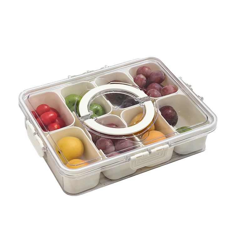 Przenośne pudełko do przechowywania z wieloma przegródkami i funkcją utrzymania świeżośc