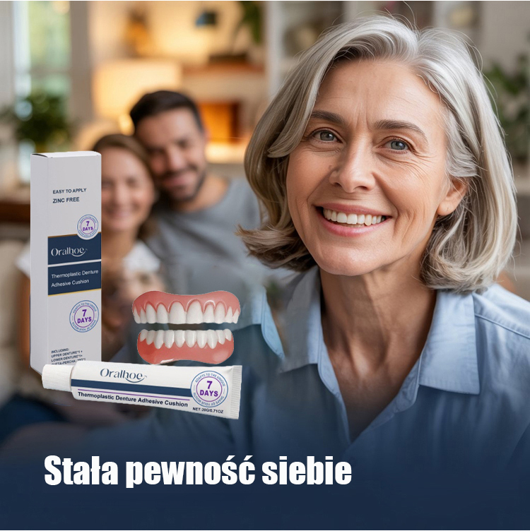 Zestaw kosmetycznych protez zębowych