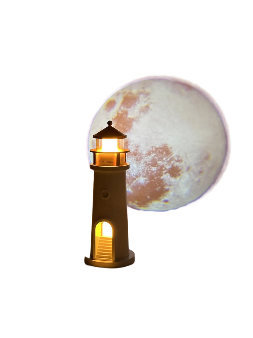 Moon Lighthouse Projection Night Light - Mood Moor