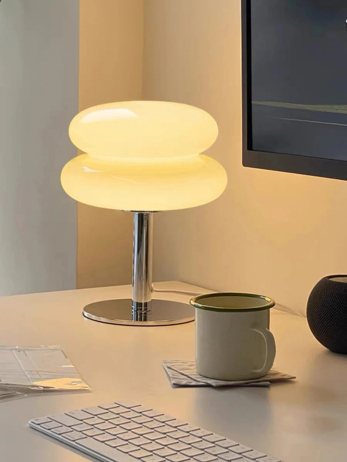Tri-Color Glass Ambient Desk Lamp - Mood Moor