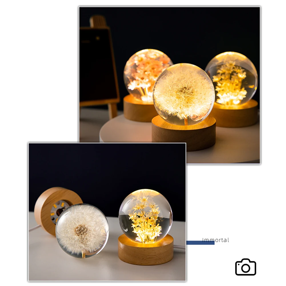 3D Crystal Ball Light Decor - Mood Moor