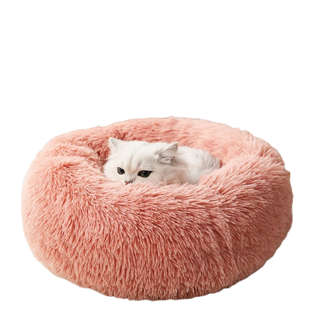 Plush Round Bed for Dogs & Cats - Mood Moor