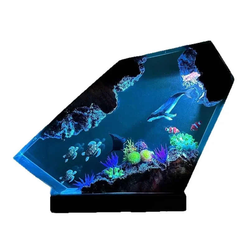 Handmade Wooden Sea Cave Decor - Mood Moor