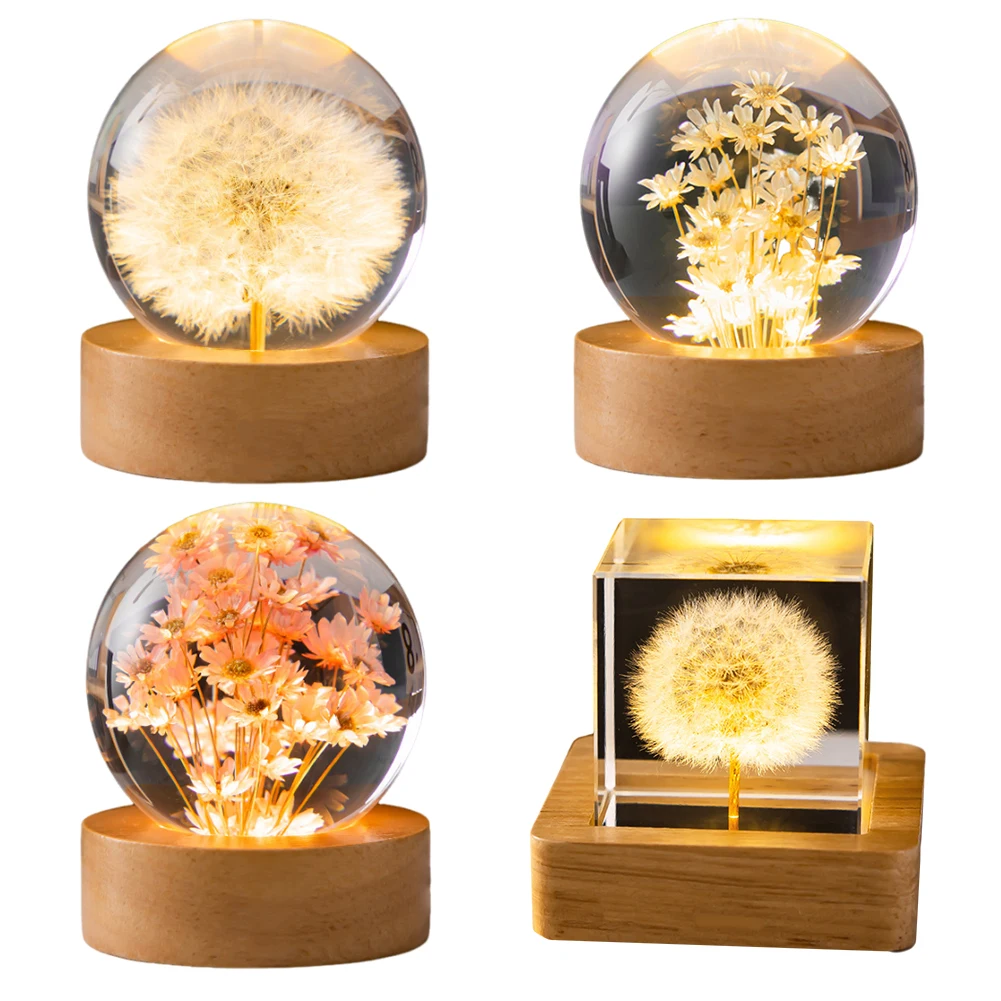 3D Crystal Ball Light Decor - Mood Moor