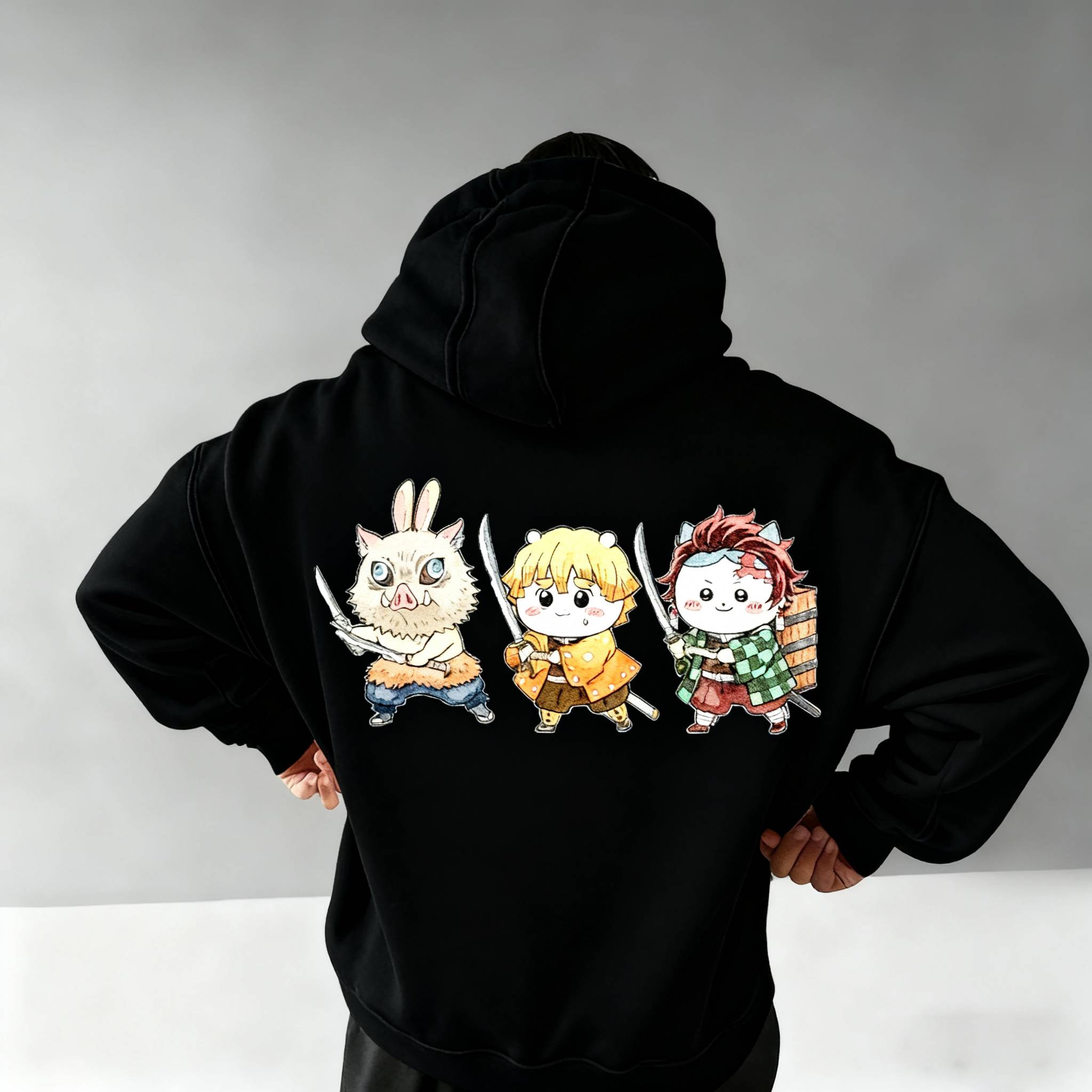 Chiikawa x Demon Slayer Hoodie
