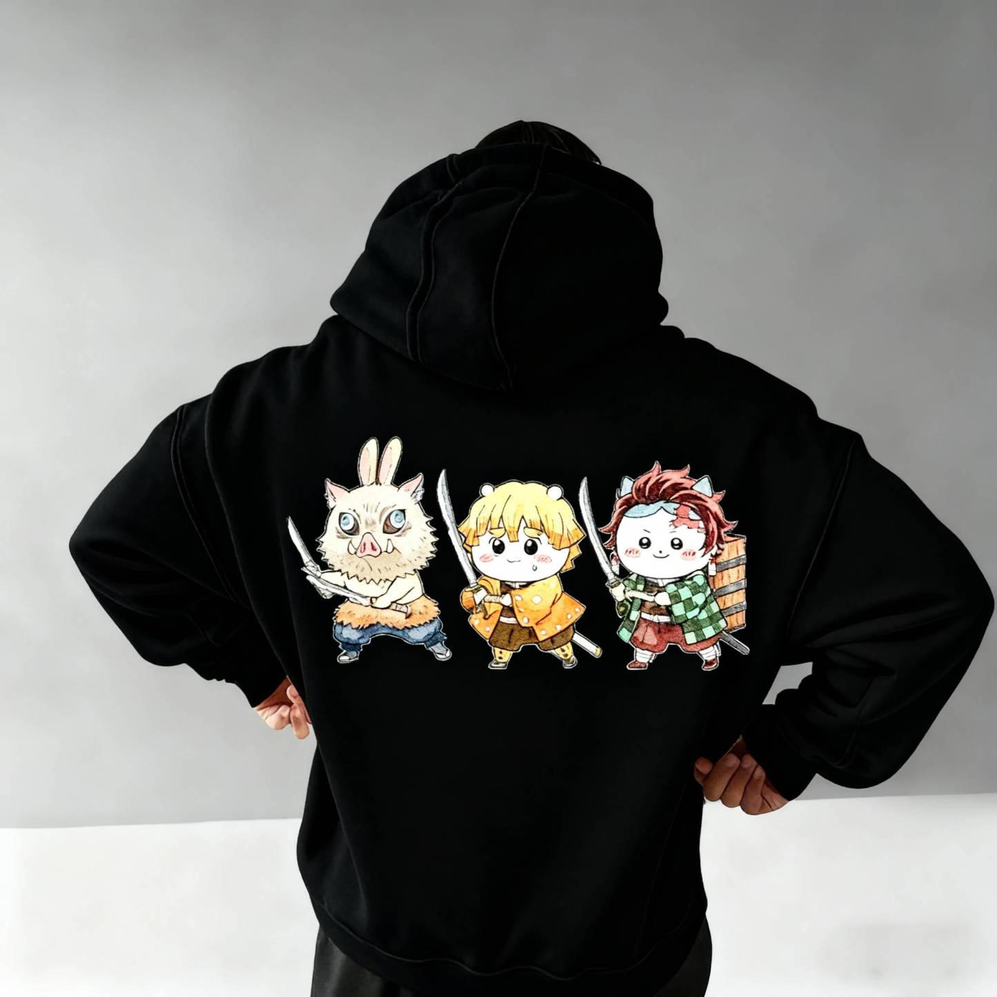 Chiikawa x Demon Slayer Hoodie