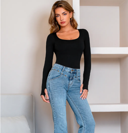 Confidence Black Shapewear Bodysuit