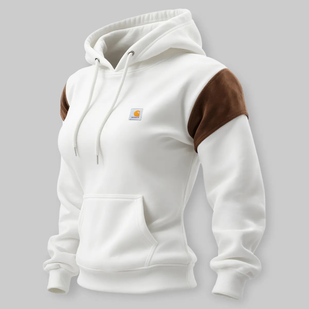 Carhartt Women's Retro Western Style Contrast Panel Hooded Sweatshirt