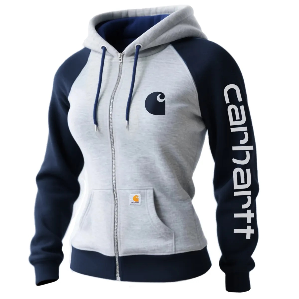 Carhartt Women's Retro Western Hooded Sweatshirt Zipper Cardigan Jacket