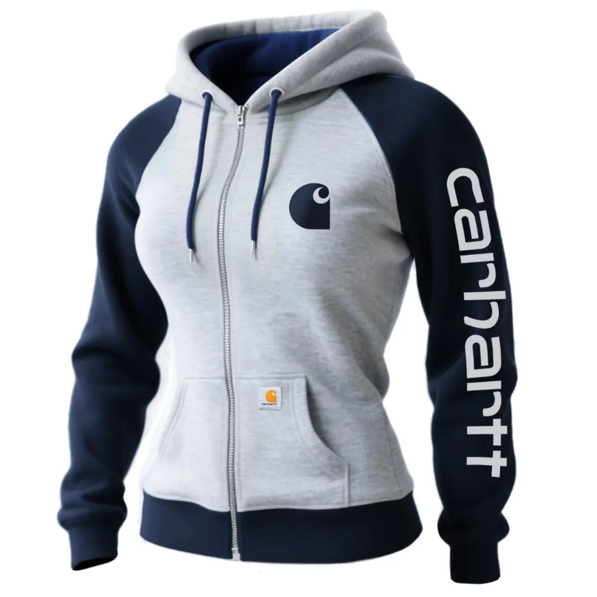 Carhartt Women's Retro Western Hooded Sweatshirt Zipper Cardigan Jacket