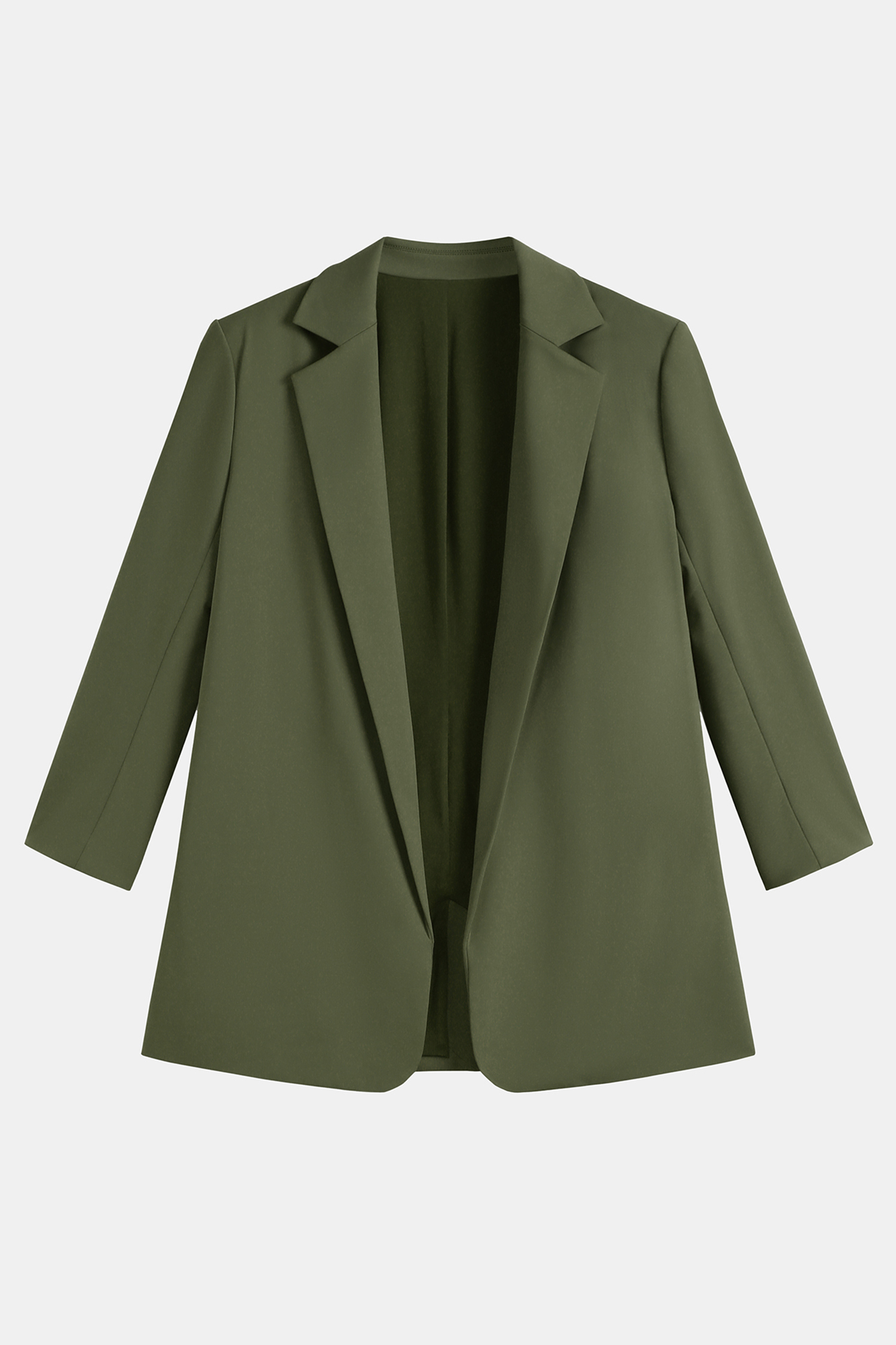 x JoJo Olive Green Longline Blazer