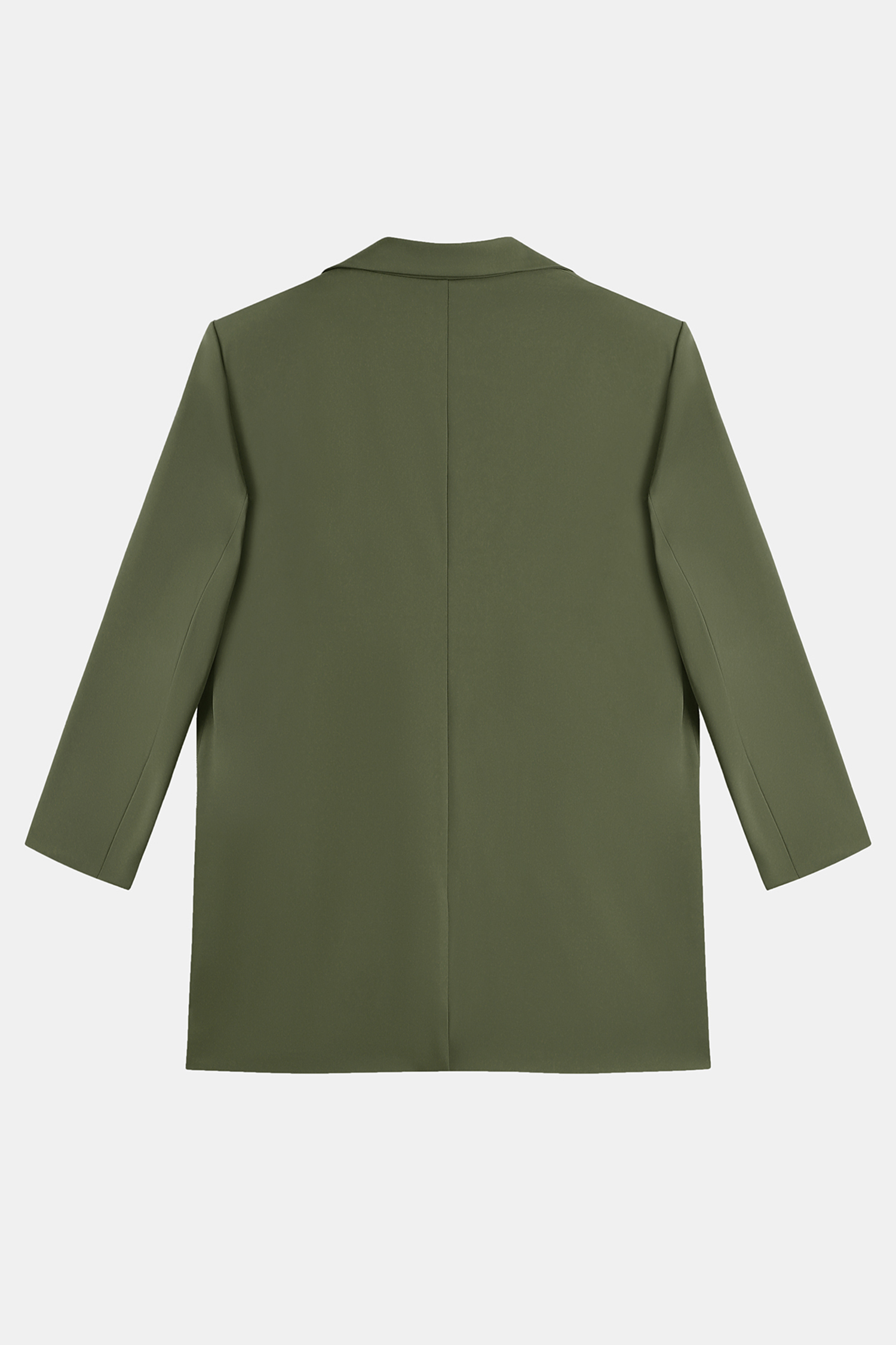 x JoJo Olive Green Longline Blazer
