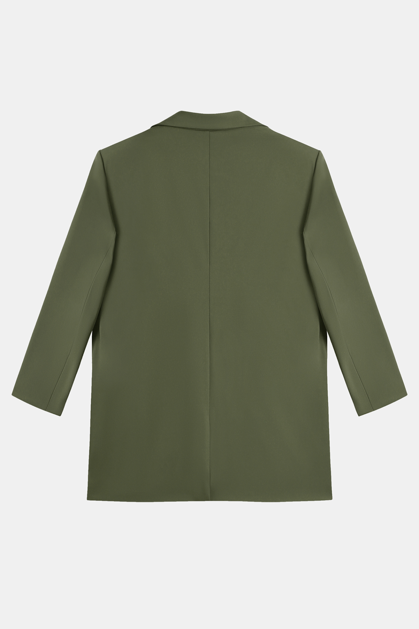 x JoJo Olive Green Longline Blazer