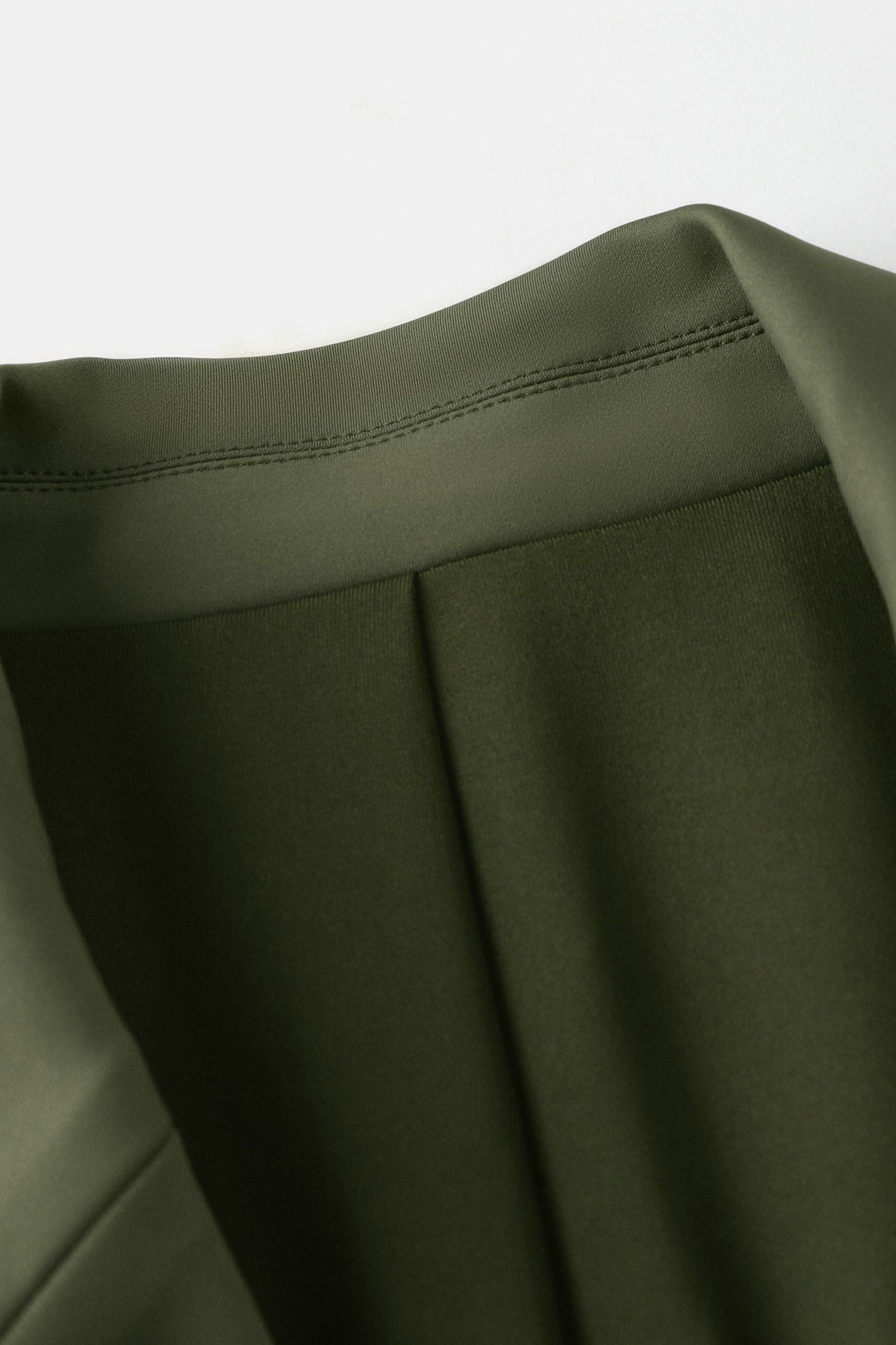 x JoJo Olive Green Longline Blazer