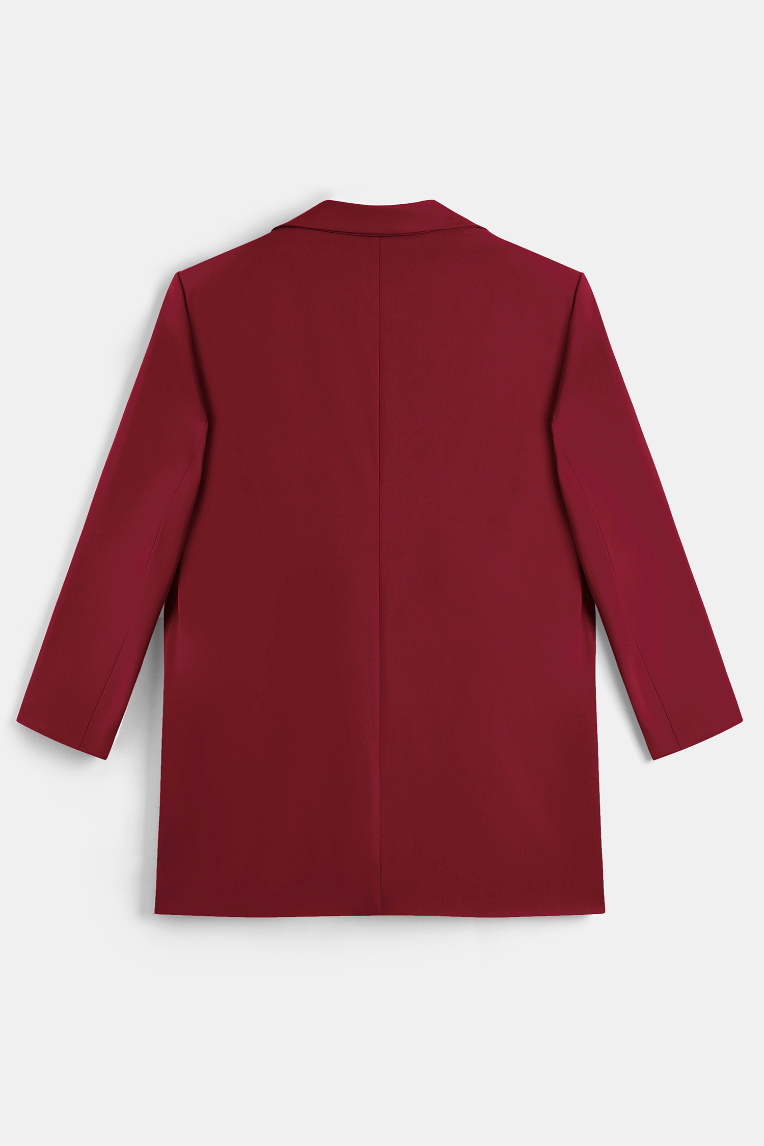 x JoJo Red Wine Longline Blazer