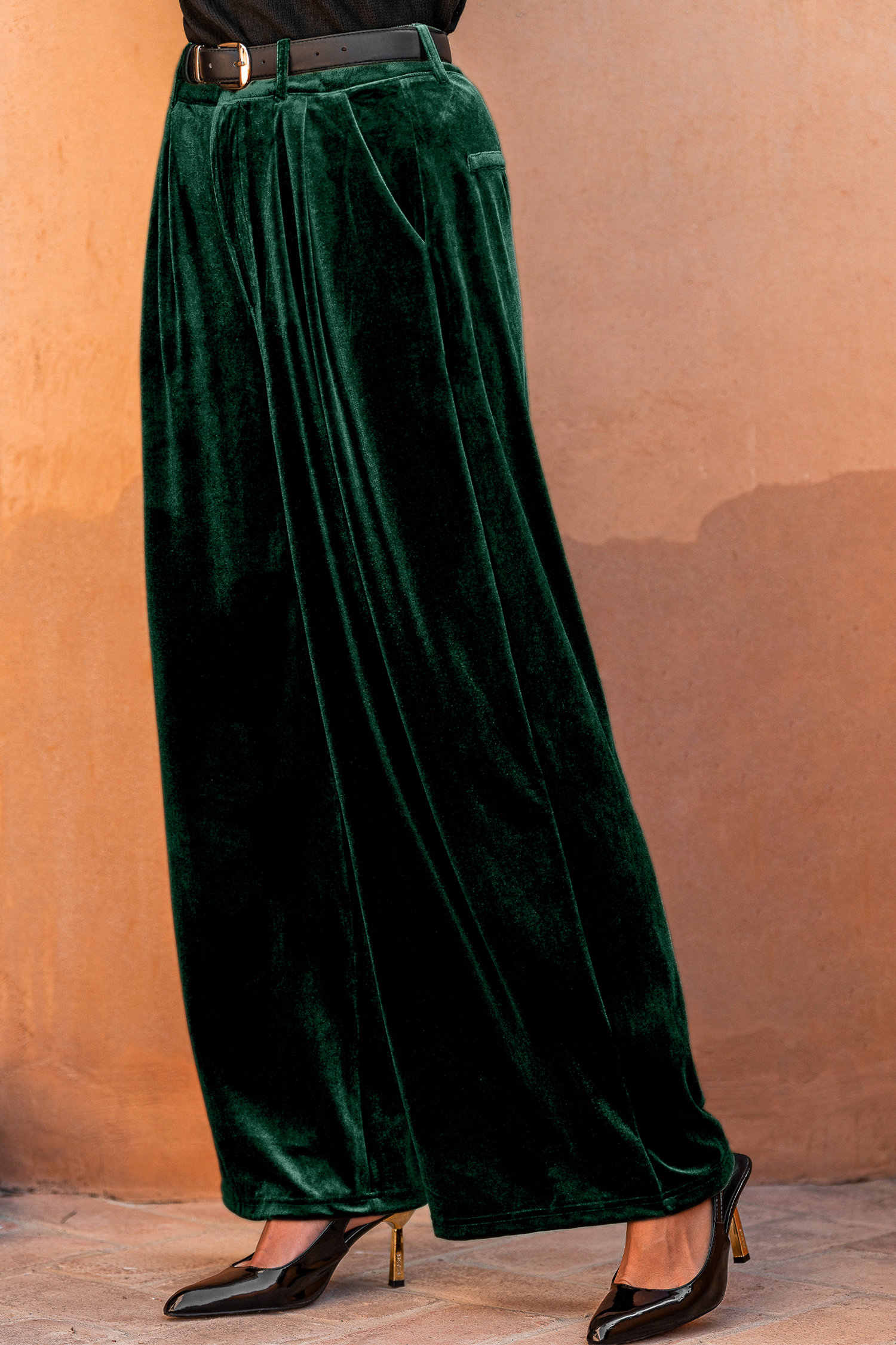 Velvet Heat Green Pants