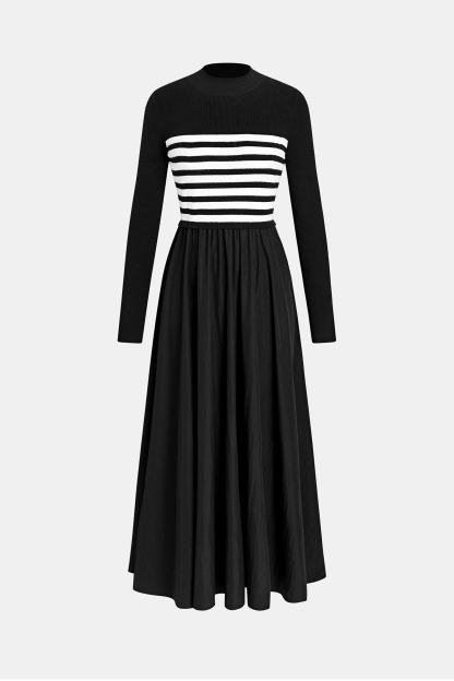 City Muse Striped Sweater Dress