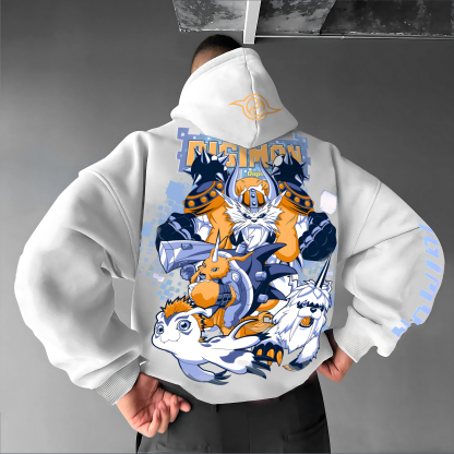 Unisex “Digimon” Anime Graphic Streetwear Vintage Hoodie