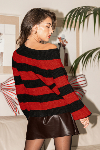 Aligned Striped Sweater