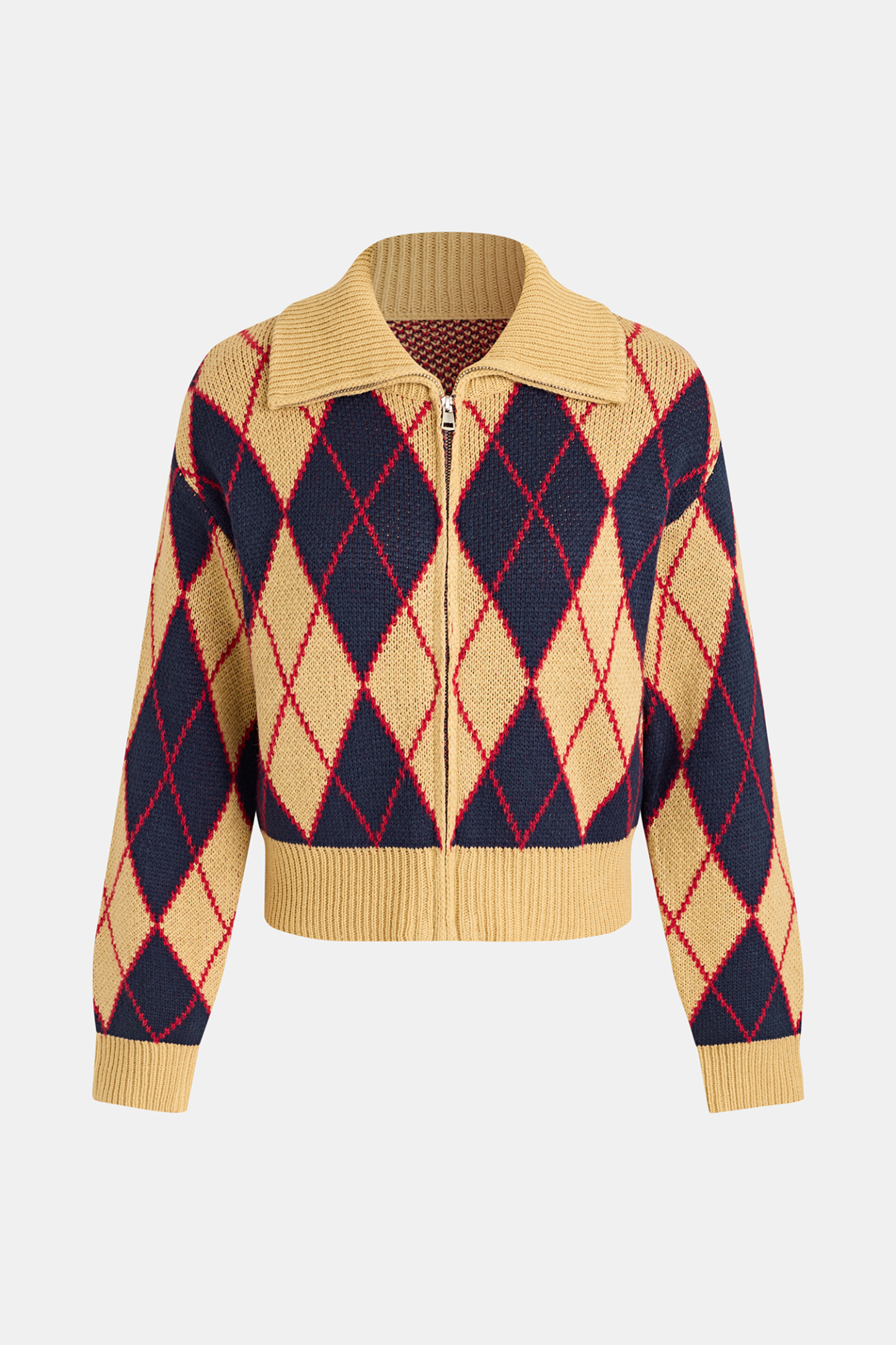 Study Hall Argyle Cardigan