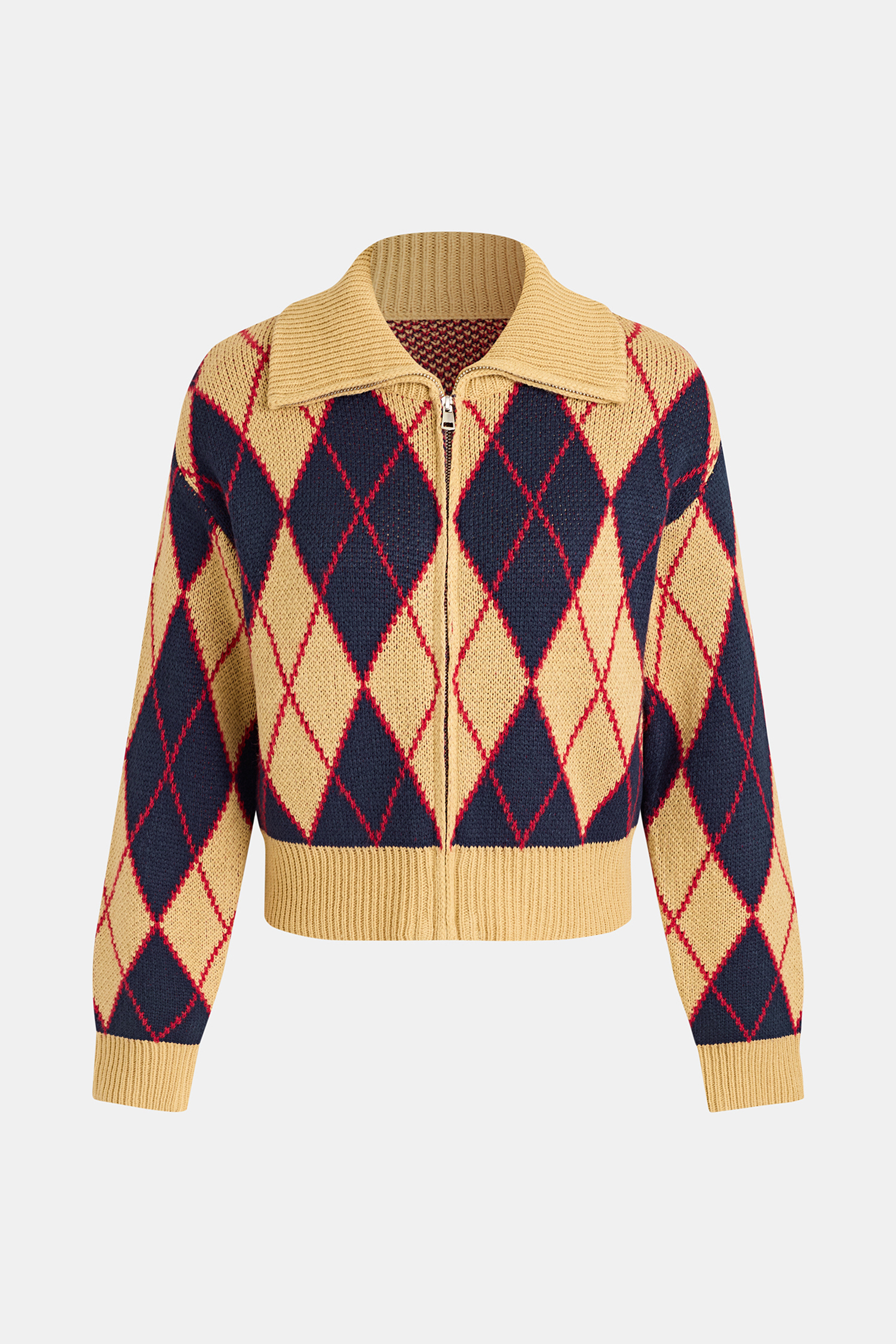 Study Hall Argyle Cardigan