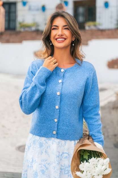 City Rhythm Blue Cardigan