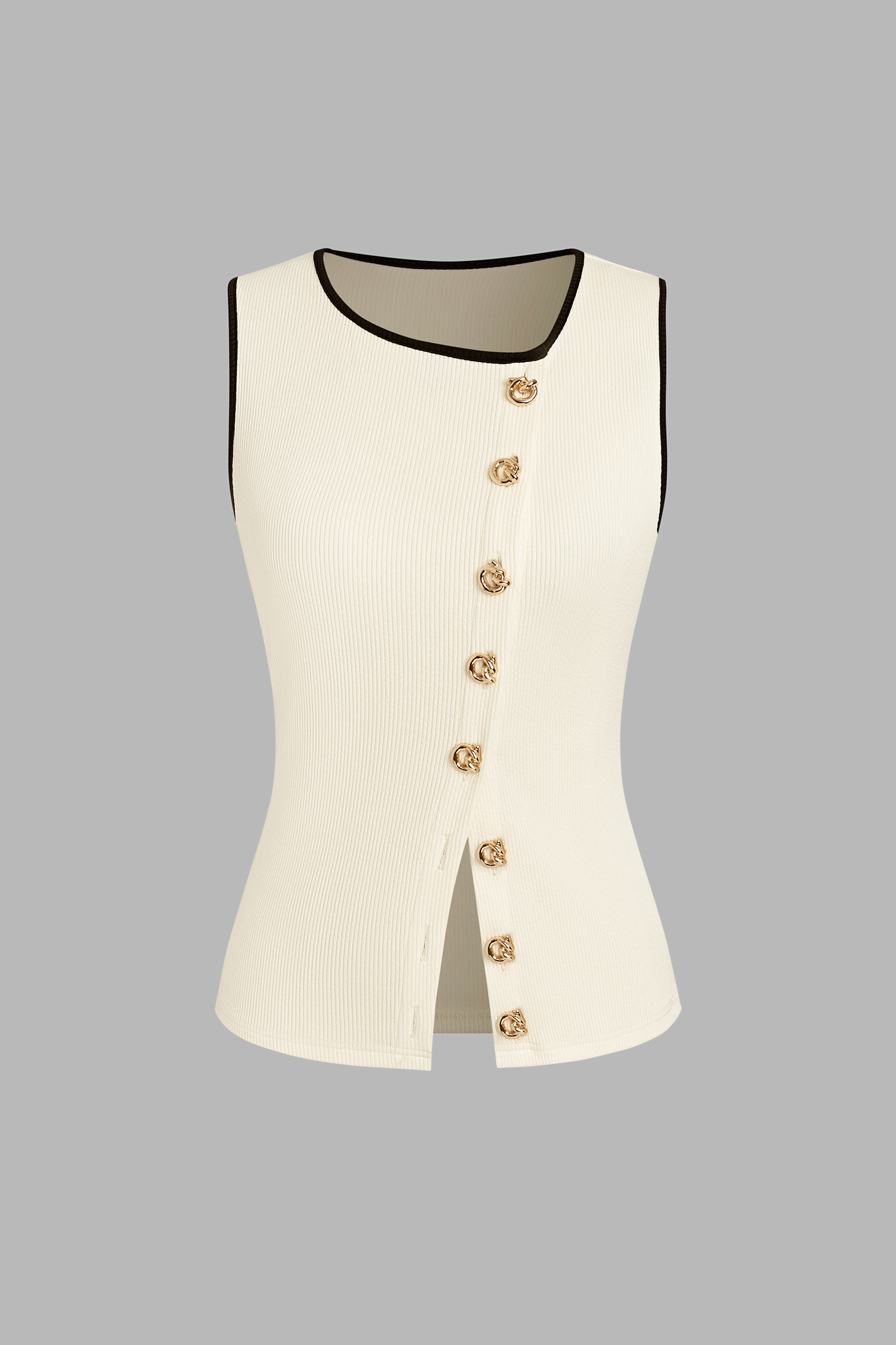 Next Move Cream Tank Top