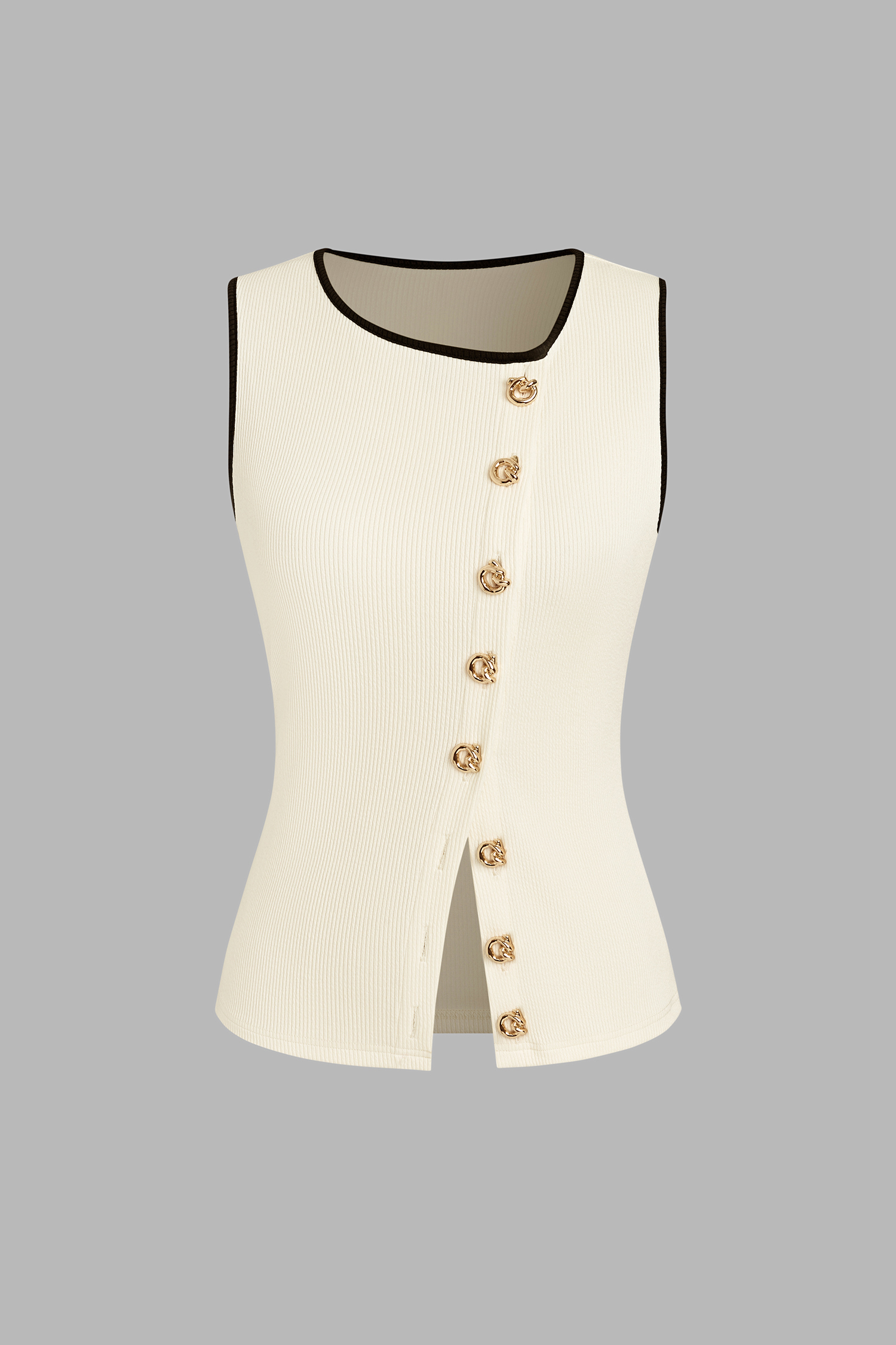 Next Move Cream Tank Top