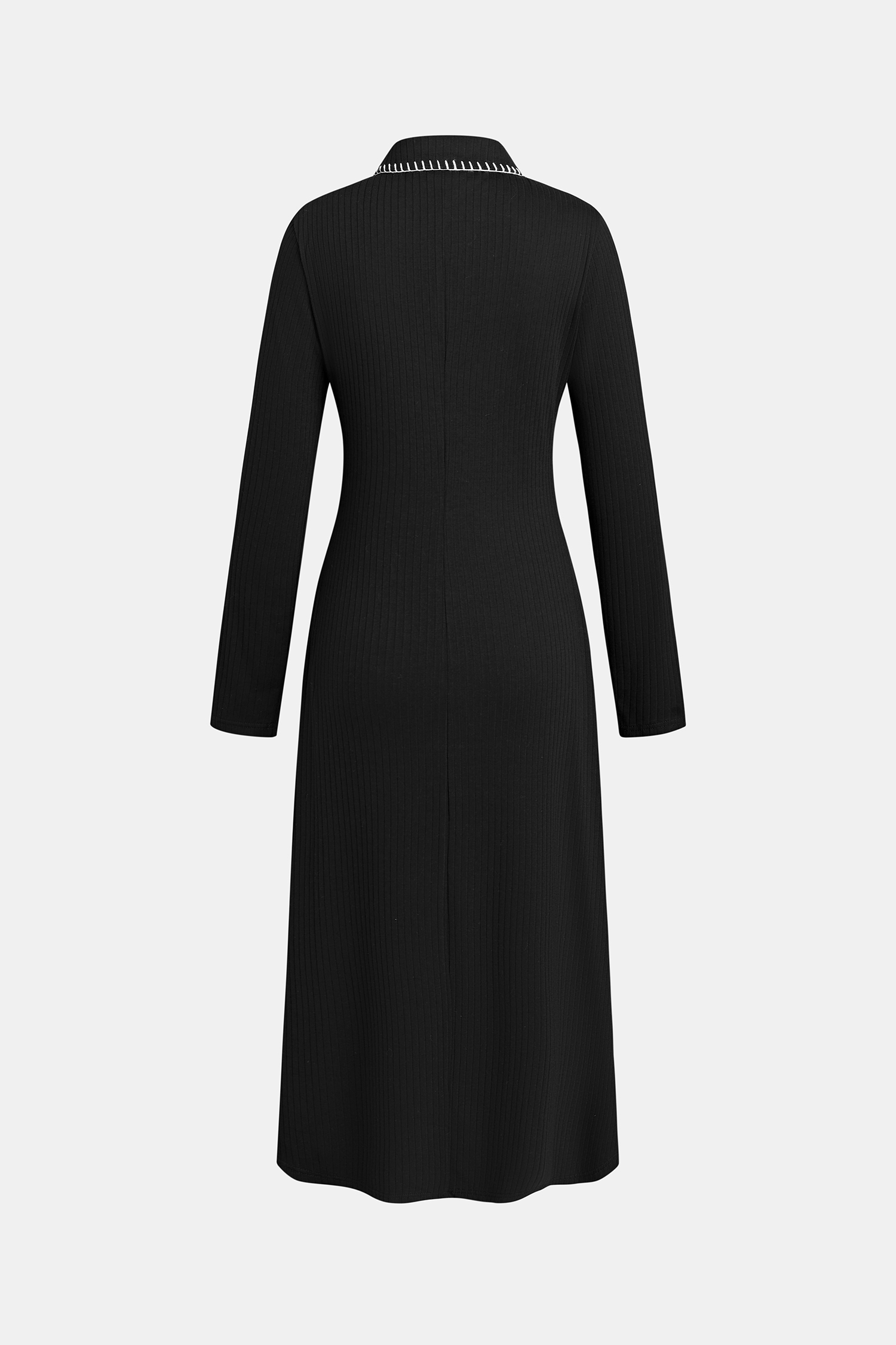 Class Act Black Midi Dress